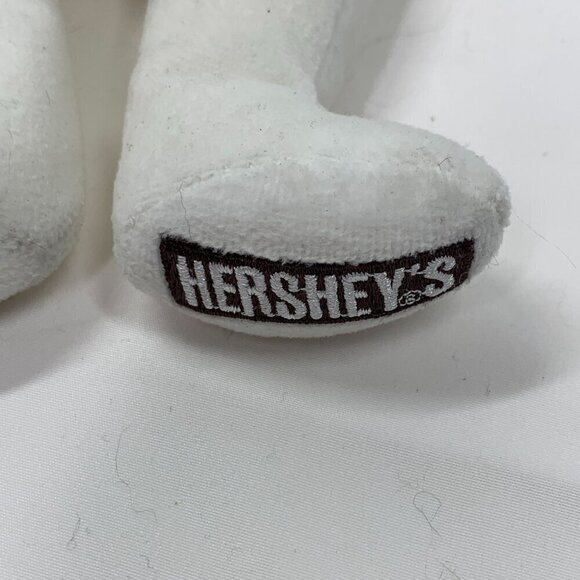 TY Beanie Babies Hugsy The Hershey's Kisses Bear White & Silver 8" 2007 w/Tags - Picture 3 of 8